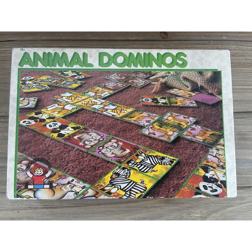 VTG 1990 Animal Dominos By Discovery Toys